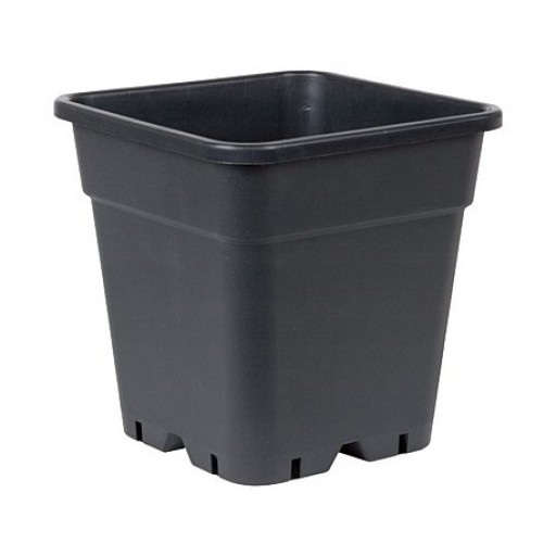 POT CARRE NOIR 33.5 x 33.5 x 33.5 cm - 25 L