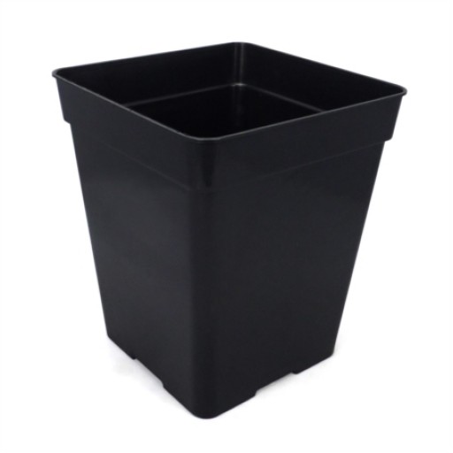 CARTON DE 42 POTS CARRE NOIR 20 x 20 x 27,5 cm - 7 L